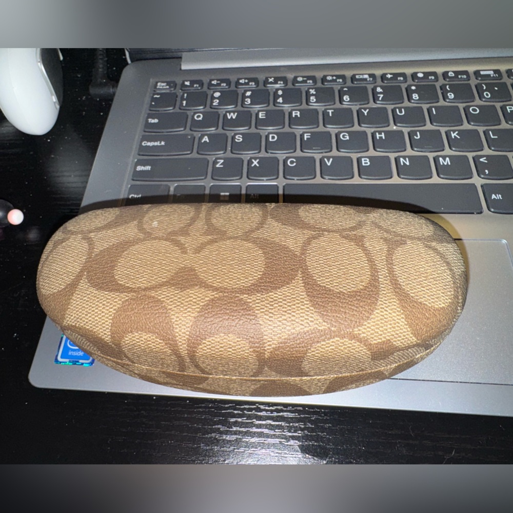 NWOT Coach clamshell sunglass case